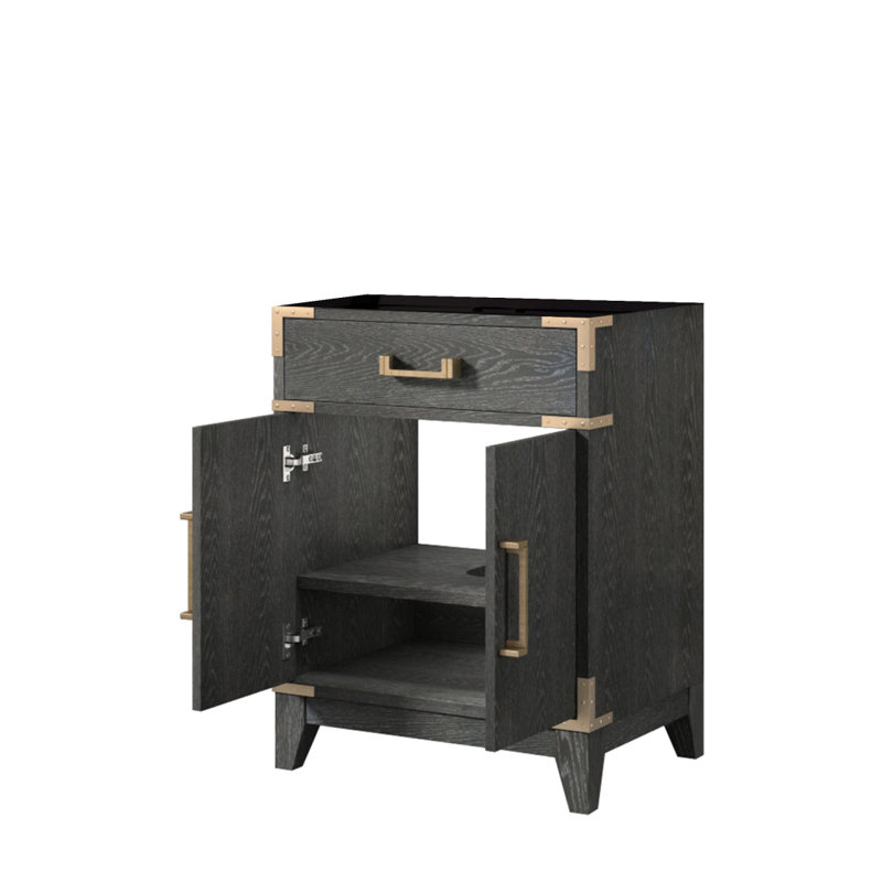 Meuble-lavabo simple en chêne noir 24 po X P 18 po D