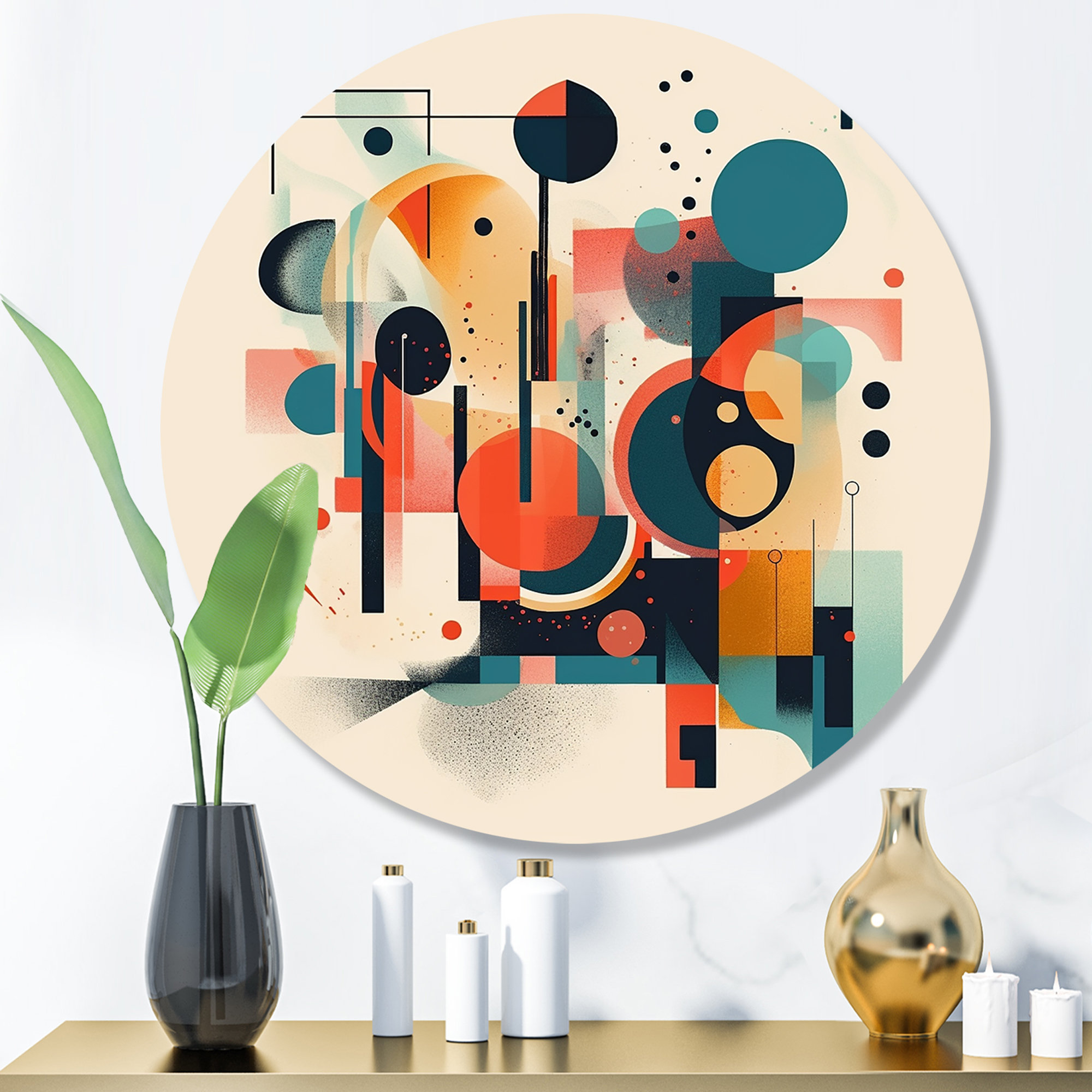 DesignArt Abstract Wall Decor on Metal | Wayfair