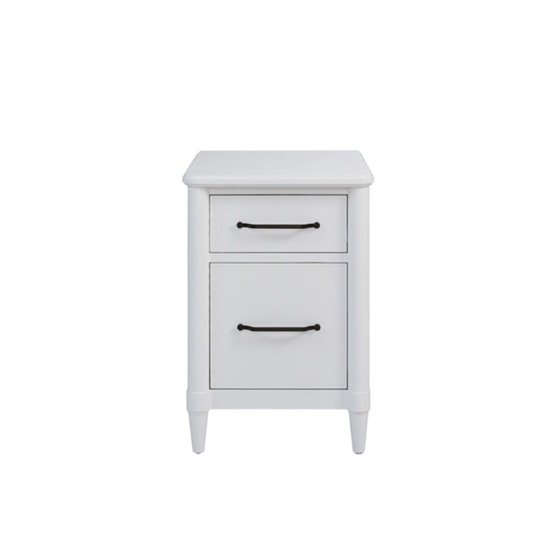 2 Drawer Filing Cabinet, White