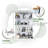 Anneliesse 4-Shelf Glass Display Cabinet with Mirrored Back, 3-Column Tempered Glass Display Case-133601477