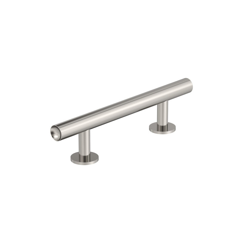 Polished Nickel 3" Bar Cabinet Pull with Mounting Hardware