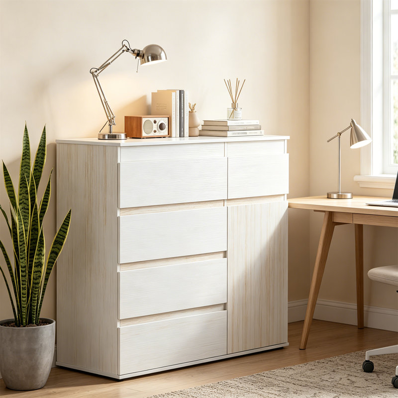Rectangle Accent Cabinet, White