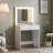 Vanity Desk With Mirror And Lights, Dressing Table With Large Drawer, 1 Level Storage Dresser & 3 Lighting Modes Adjustable Brightness-1632863890