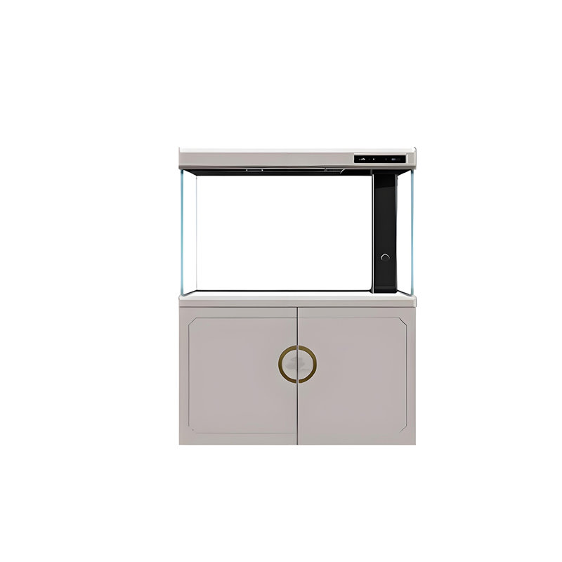Grand aquarium gris transparent à filtre inférieur