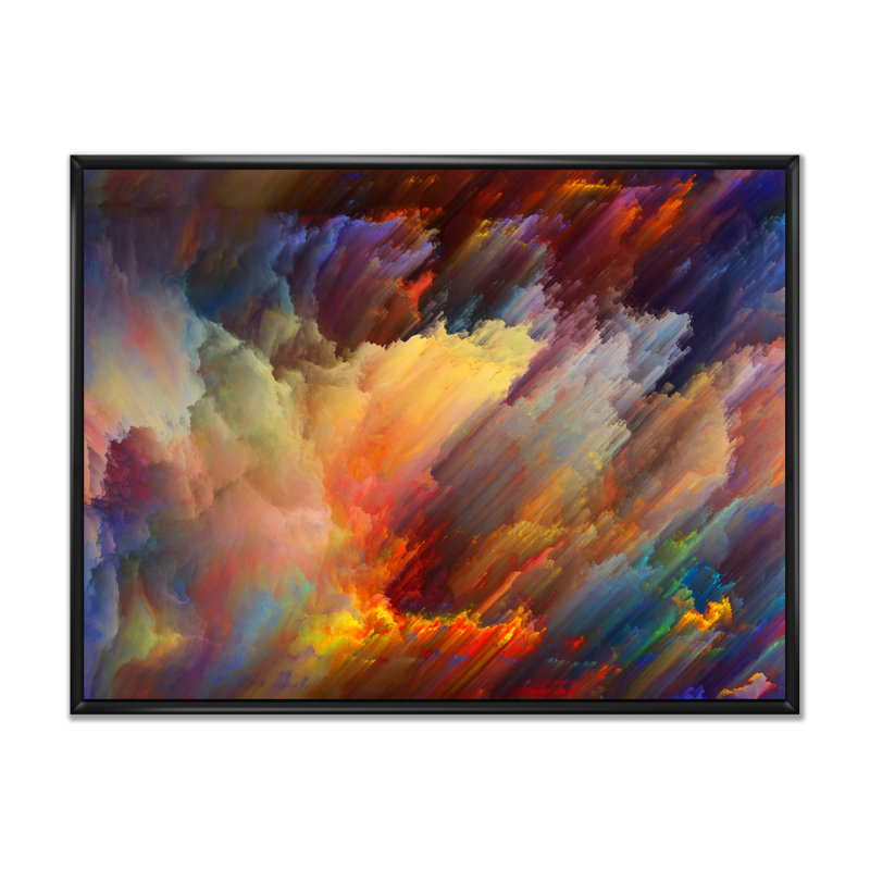 Colorful Living - reproduction de cadre flottant sur toile, H 8 po x l 12 po x P 1 po, Cadre noir