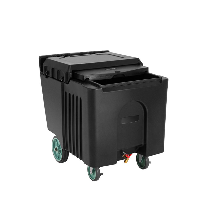VEVOR 29.5L Ice Chest with wheels in Black