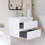Meuble-lavabo mural simple avec plateau en résine intégré blanc-2042215557-2042215608