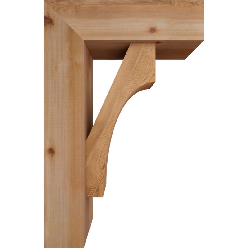 Support Westlake Block avec support décalé, 34 x 22, Cèdre rouge occidental de l 7 1/2 po (lisse)