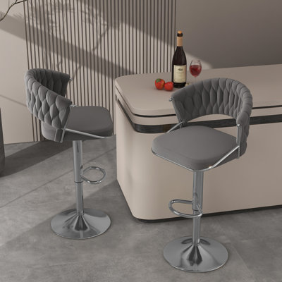 Christal Height Adjustable Swivel Bar Stool