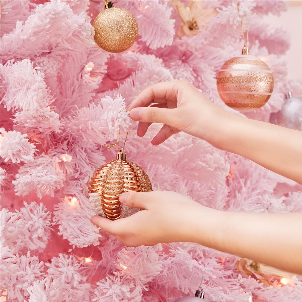 Frosted Pre-Lit Fir Christmas Tree, 9'