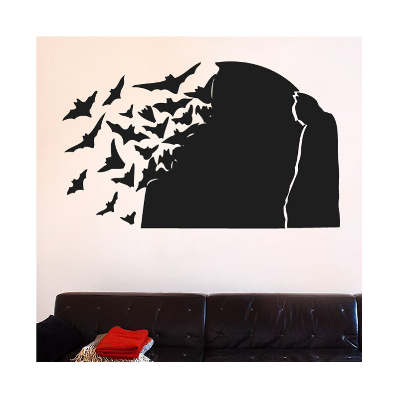Animals Wall Decal, Medium, Black