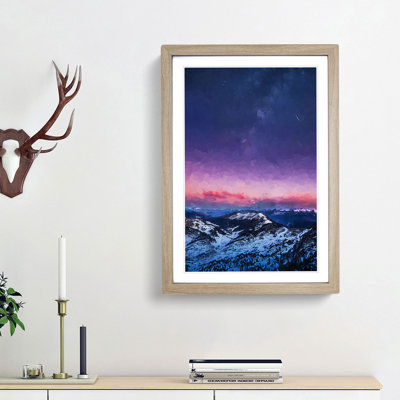 The Dolomites in Italy in Abstract - Picture Frame Graphic Art Print