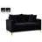 Naomi 58" Velvet Square Arm Loveseat-916879962