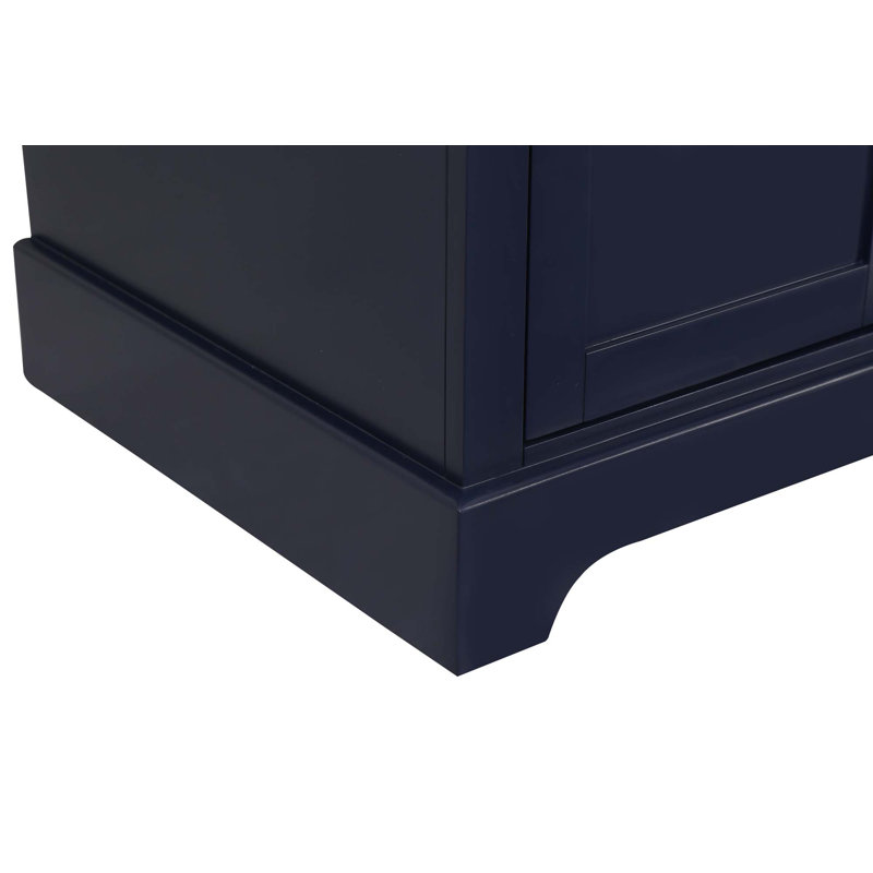 Freestanding Bathroom Vanity With Sink, Carrara Engineered Marble Vanity Top With Undermounted Rectangular Ceramic Sink & Backsplash, Large Storage Soft-Close Design