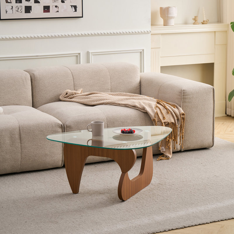 Table basse Mid-Century, Transparent