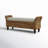 Calne Upholstered Wicker Bench
