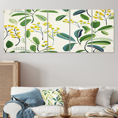 Gratton - Leaves Wall Art Decor 5 Piece