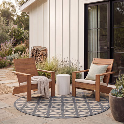 Annika Grey/Beige Indoor/Outdoor Area Rug