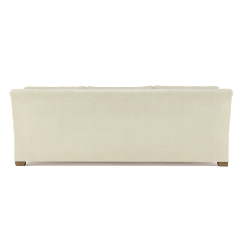 Canapé Thompson, H 32 po x l 108 po x P 41 po, Cuir rétro albâtre, Naturel