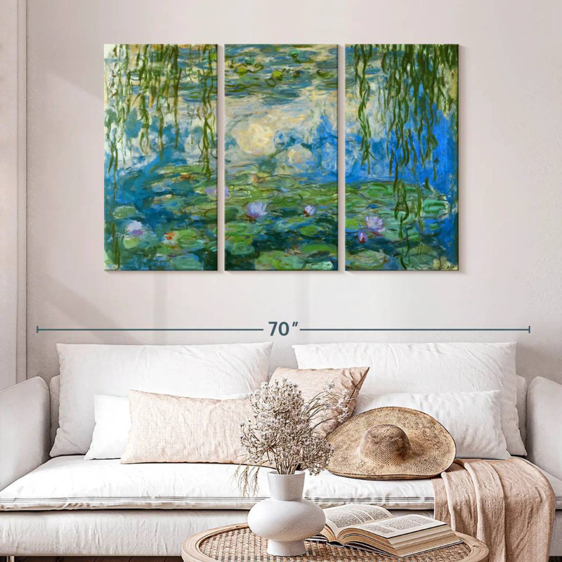 Avery Water Lilies, 32" H x 50" W