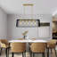 Lustre rectangulaire pour îlot de cuisine à 5 lumières l 39,8 po Faison