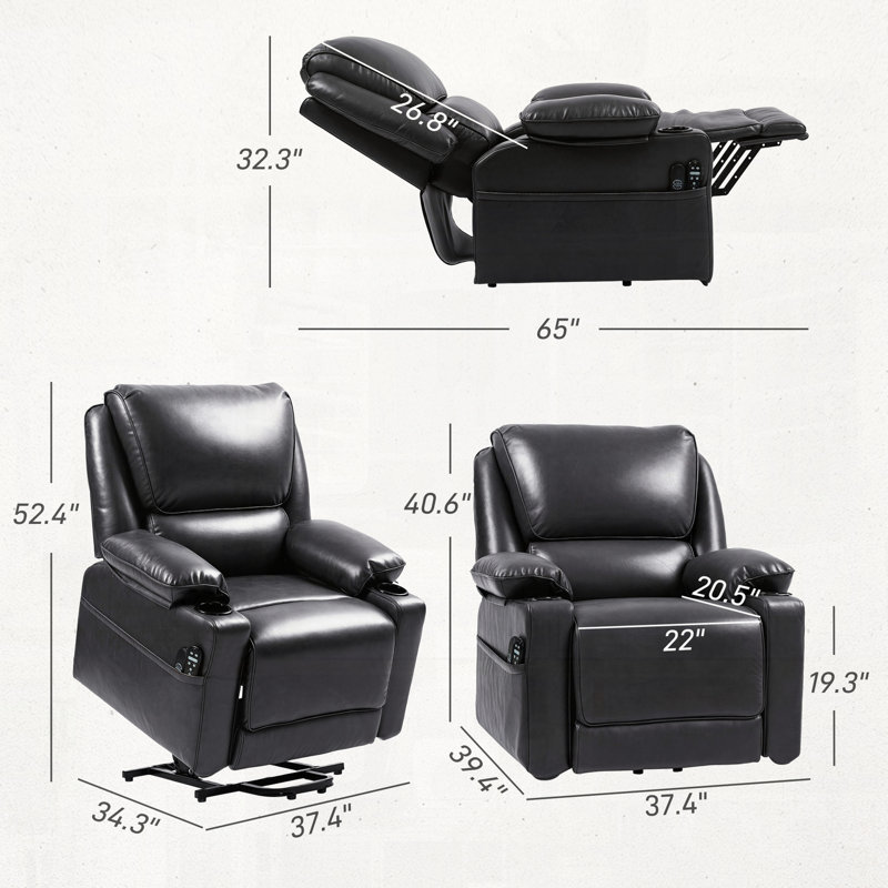 Power Lift Chair Recliner Sofa with Remote