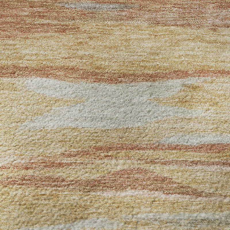 Premium Machine Washable Alaina AMF1933 Waves Rug, Rectangle 2'6" x 3'10"