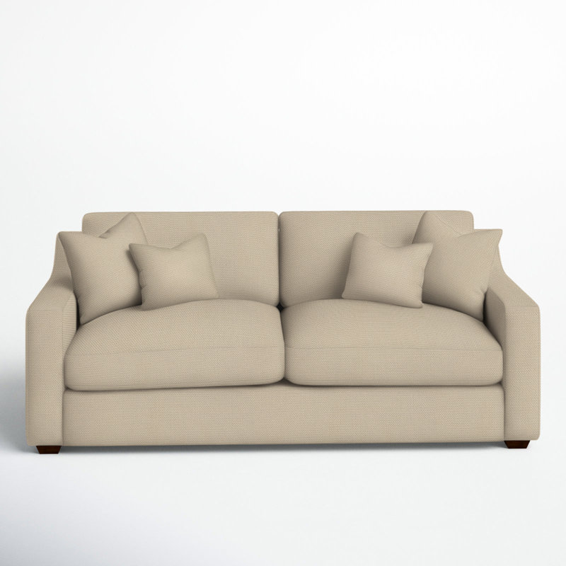 Rhodes Upholstered 94.5'' Sofa, Bayou Stone Canvas