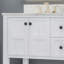 Meuble-lavabo double 61 po avec plateau en marbre Didden