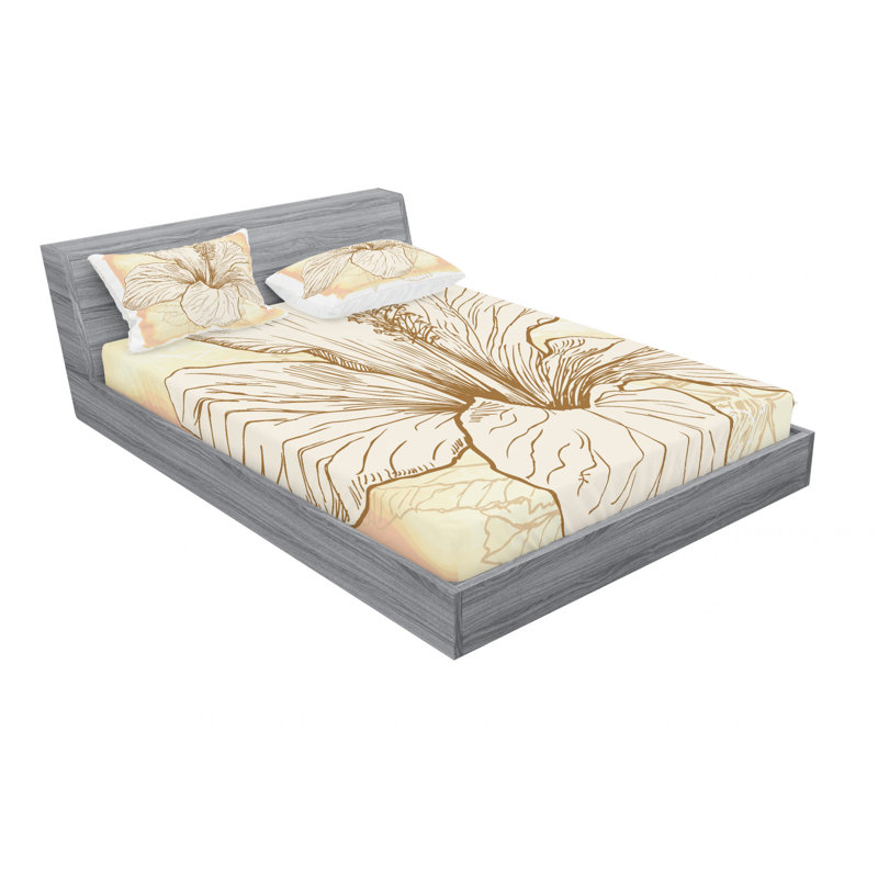 Microfiber Sheet Set, Queen Sheet Set with Fitted Sheet