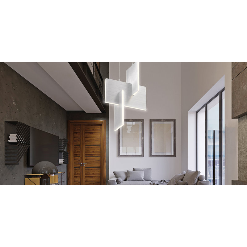 Luminaire suspendu en aluminium 1 lumière Oleksly