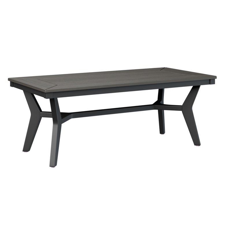 Table basse berlinoise Berlin, Noir, Gris côtier