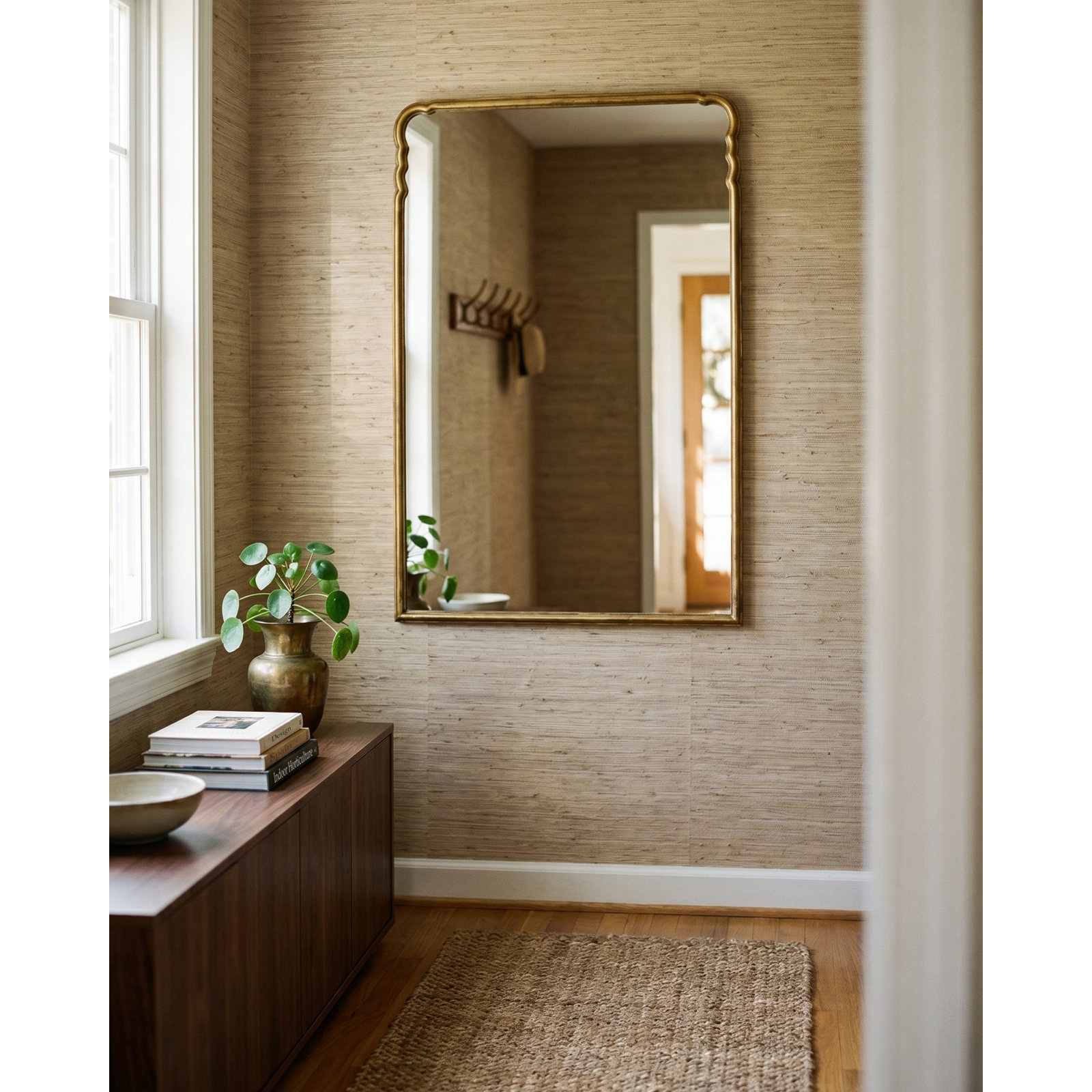Grey 36" Accent Mirror, 36" x 24"