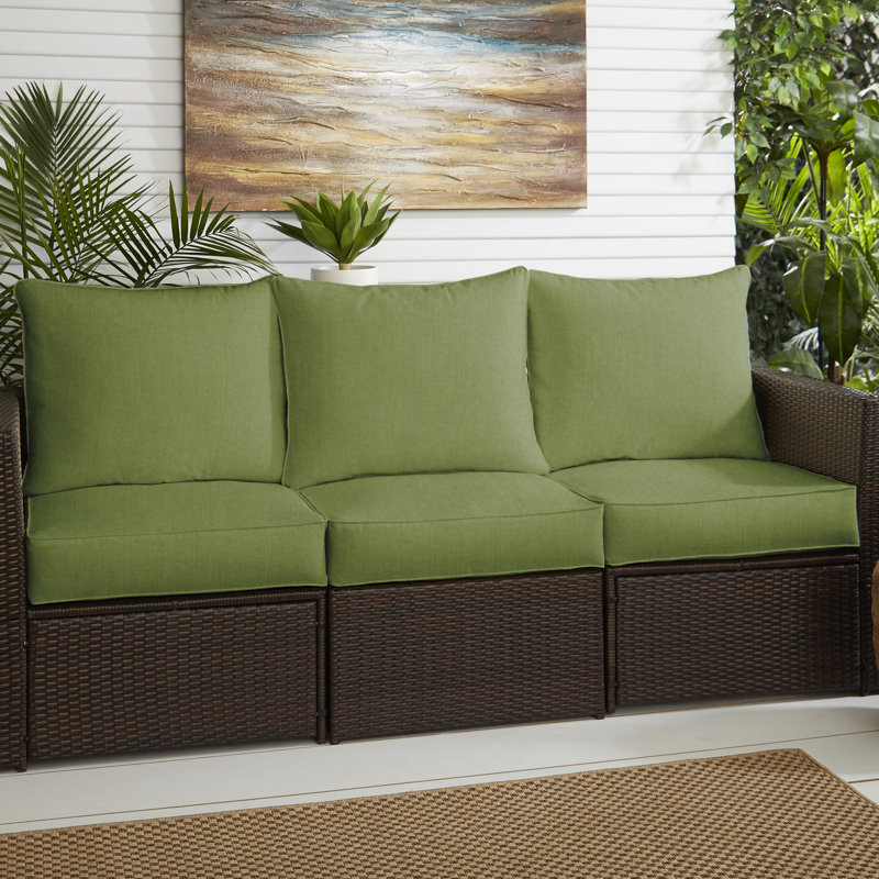 Coussin de siège / dossier d'extérieur Sunbrella, Toile Sunbrella® vert forêt