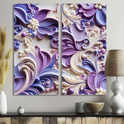 Mauve et lavande mauve - Paisley
