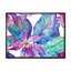 Turquoise et orchidée mauve - peinture sur toile-67232673-67232683