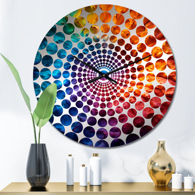 Rys - Horloge murale abstraite fractale