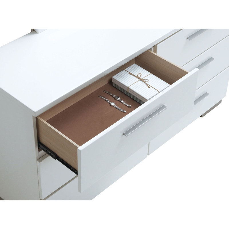 Mccullum Solid Wood 57.25 " W 6 - Drawer Dresser
