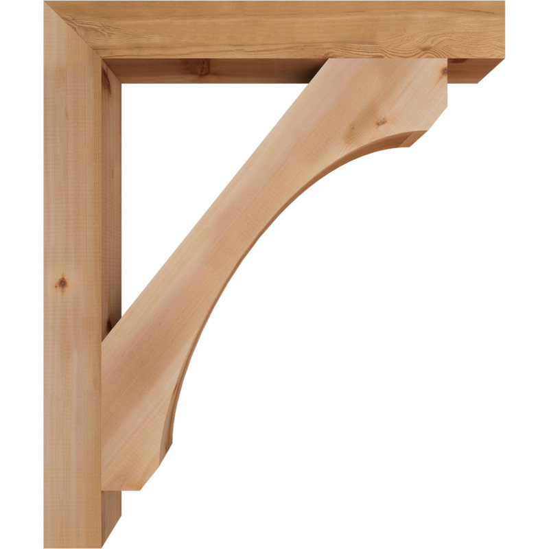Support en blocs de cèdre rouge occidental l 3 1/2 po x P 32 po x H 38 po, Cèdre rouge, Lisse, H 38 po x l 3,5 po x P 32 po