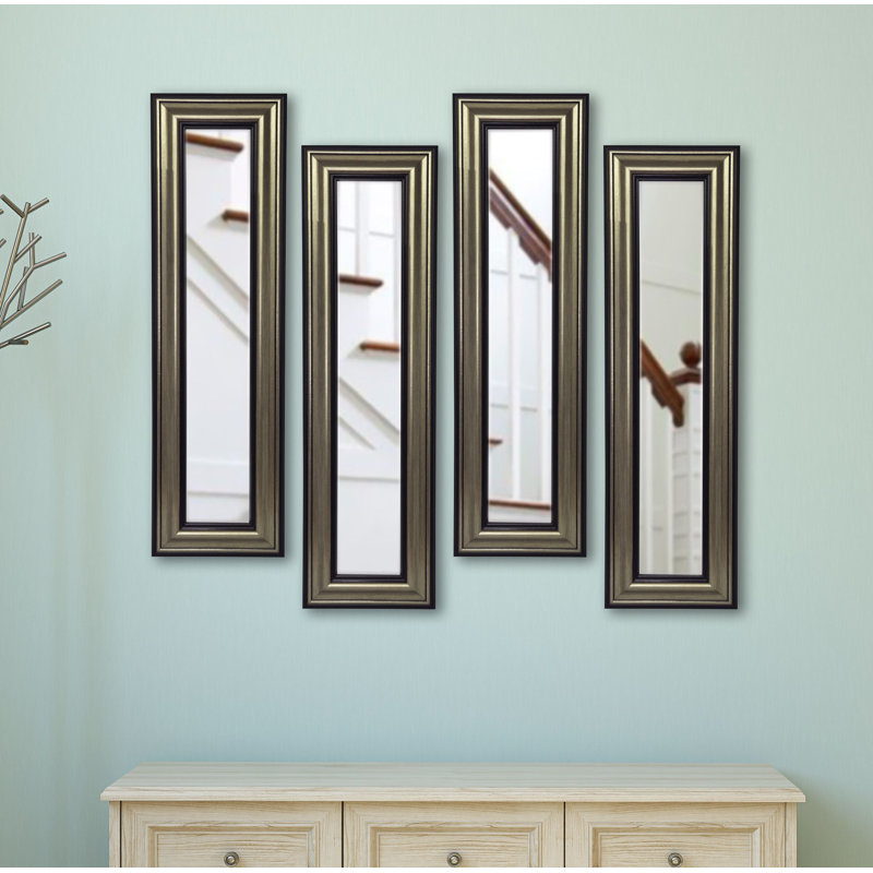 Ensemble de 4 miroirs modernes et contemporains Kincannon, H 9,5 po x l 21,5 po