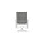 Belle Isle Sling Aluminum Frame Dining Height Swivel Rocker with Marine Grade Polymer Arm Accent-1423647159-1423647156