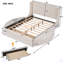 Lit plateforme capitonné avec rangement-368739361
