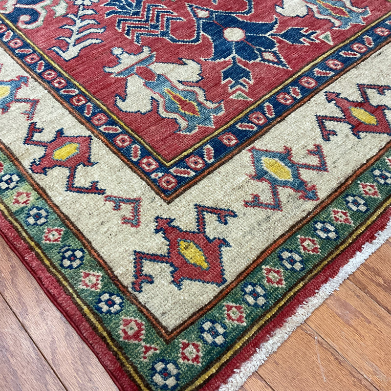  Tapis en laine fait à la main Kazak