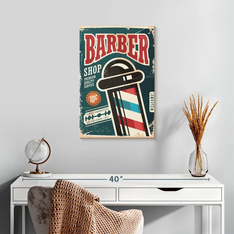 Barber Poster, 24" H x 16" W