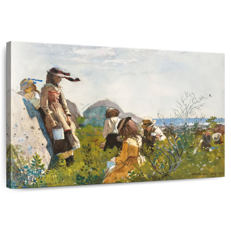Leisha Berry Pickers, 16" H x 24" W