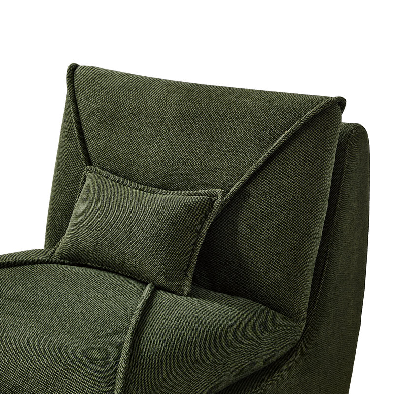 Lounge Chair With Ottoman, Multifunctional Upholstered Lounge Accent Chair,Reversible Upholstered Modular Sofa Chaise With Pillow