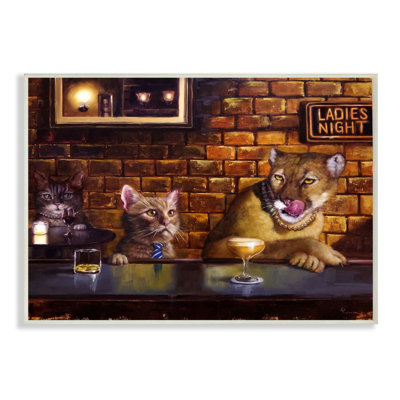 " Cougar At The Bar Ladies Night " by Lucia Heffernan