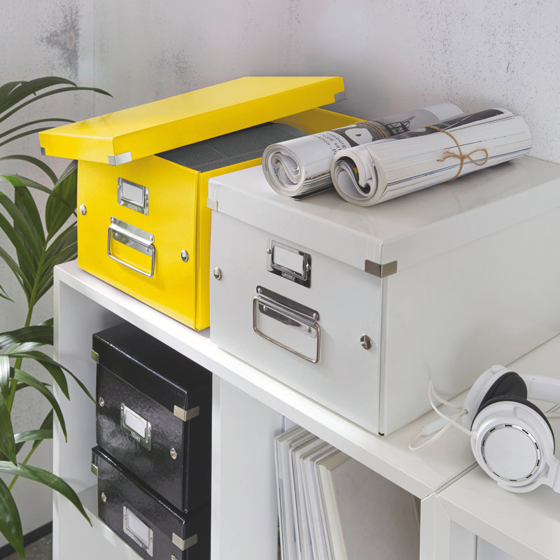 Leitz Decorative Bin, 28.1cm H x 20cm W x 37cm D, Yellow