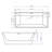 67'' x 32'' Freestanding Soaking Acrylic Bathtub