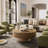 Talyth 35" W Circular Solid Wood Coffee Table with Gloss Finish-2126956927-2145274726